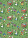 Sanderson Alice In Wonderland Gumball Green Wallpaper