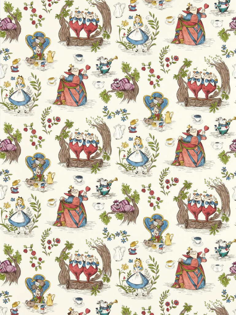 Sanderson Alice in Wonderland Hundreds & Thousands Wallpaper