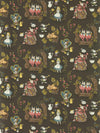 Sanderson Alice In Wonderland Chocolate Wallpaper