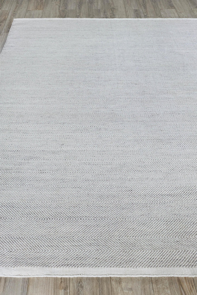 Exquisite Bintan Indoor/Outdoor Flatweave PET yarn Ivory/Silver Area Rug 10.0'X14.0' Rug