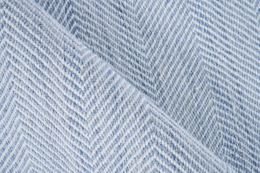 Exquisite Bintan Indoor/Outdoor Flatweave PET yarn Light Blue Area Rug 10.0'X14.0' Rug