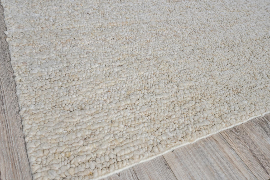 Exquisite Borelli Hand-loomed New Zealand Wool Beige Area Rug 6.0'X9.0' Rug