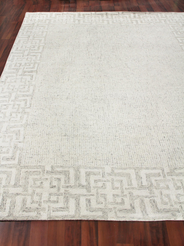 Exquisite Caprice Hand-tufted New Zealand Wool Taupe/Ivory Area Rug 9.0'X12.0' Rug