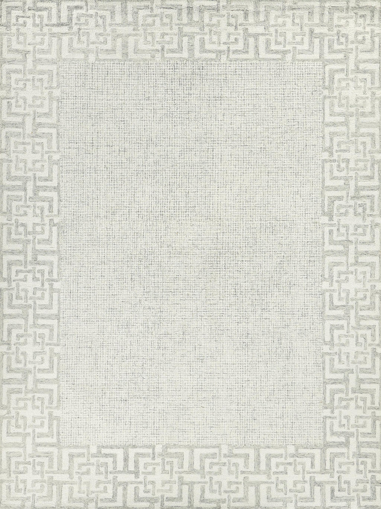 Exquisite Caprice Hand-tufted New Zealand Wool Silver/Ivory Area Rug 10.0'X14.0' Rug