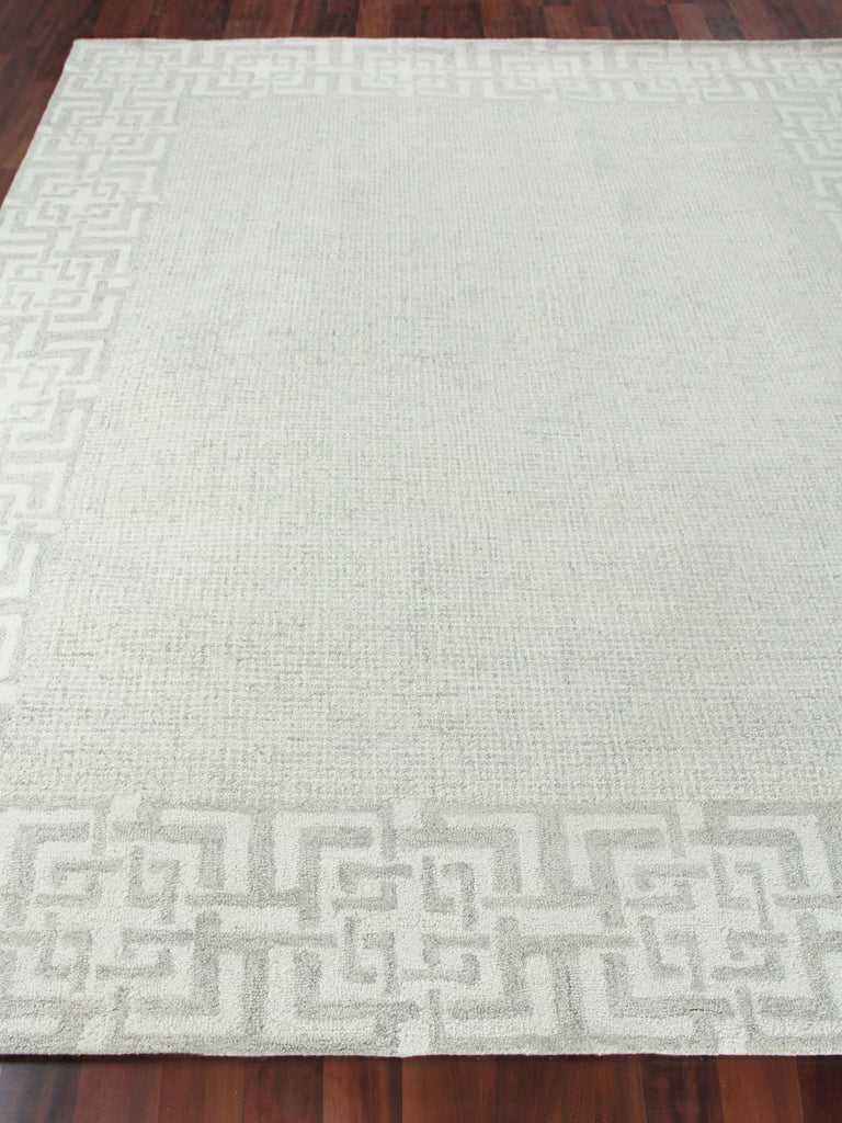 Exquisite Caprice Hand-tufted New Zealand Wool Silver/Ivory Area Rug 10.0'X14.0' Rug