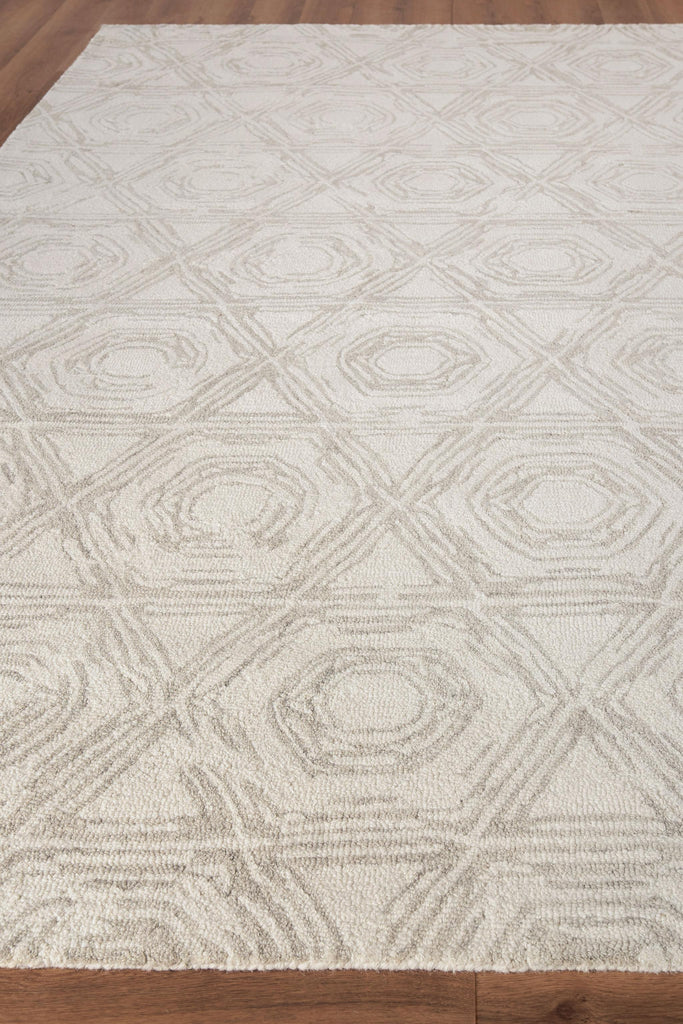 Exquisite Caprice Hand-tufted New Zealand Wool Silver/Ivory Area Rug 10.0'X14.0' Rug