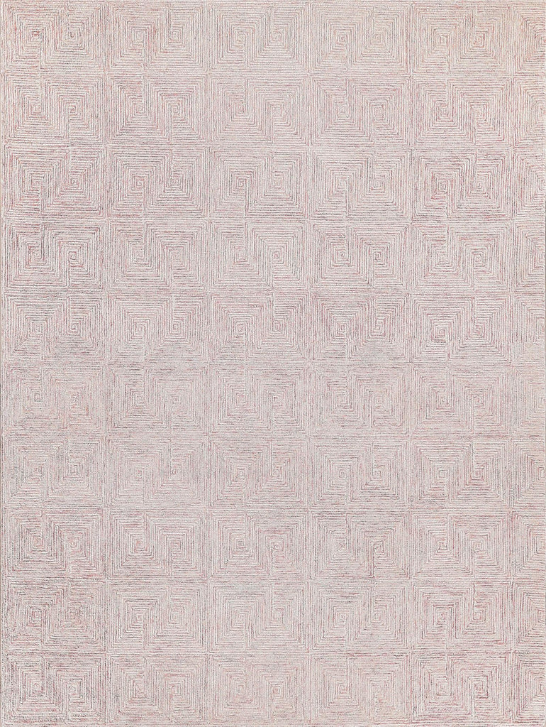 Exquisite Rugs Caprice Hand-tufted New Zealand Wool 4772 Pink/Ivory 10' x 14' Area Rug