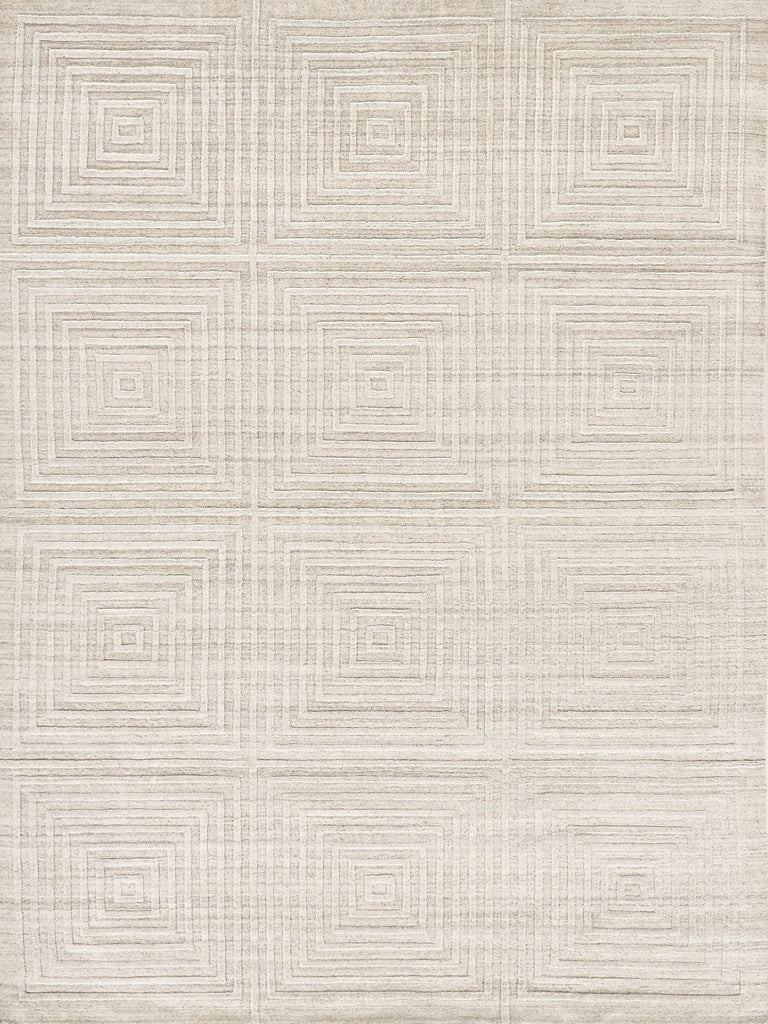 Exquisite Castelli Hand-loomed Bamboo Silk/Wool Ivory Area Rug 10.0'X14.0' Rug