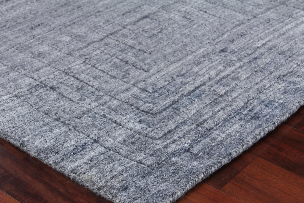 Exquisite Castelli Hand-loomed Bamboo Silk/Wool Charcoal Area Rug 12.0'X15.0' Rug