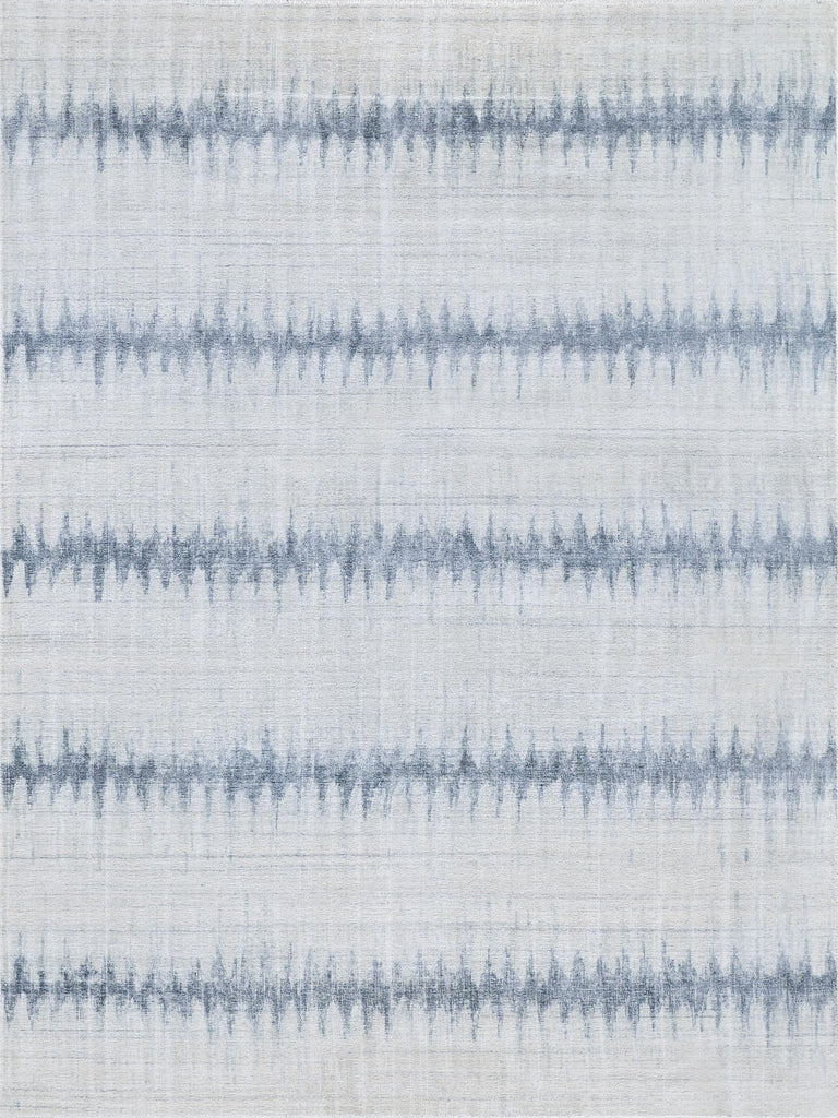 Exquisite Rugs Chroma Hand-loomed Wool/Bamboo Silk 4735 Light Blue 10' x 14' Area Rug