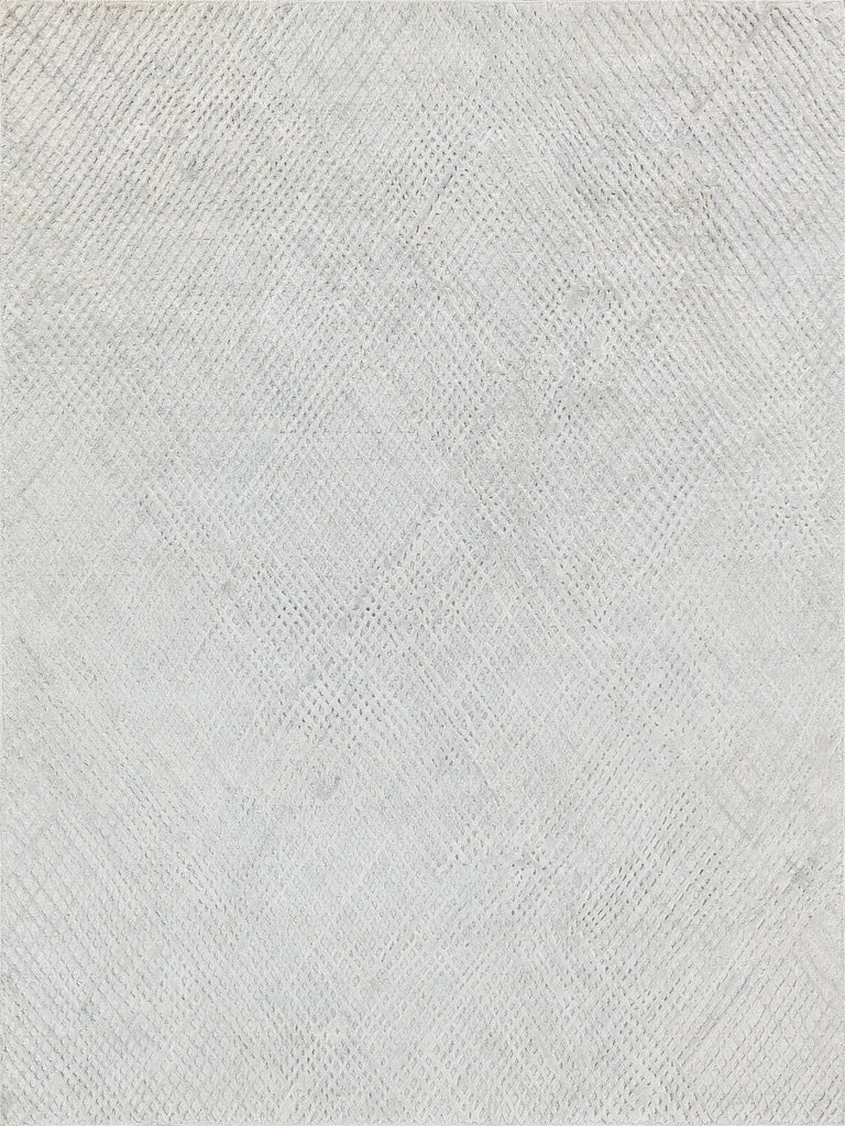 Exquisite Rugs Crescendo Hand-loomed Bamboo Silk 4901 White 10' x 14' Area Rug