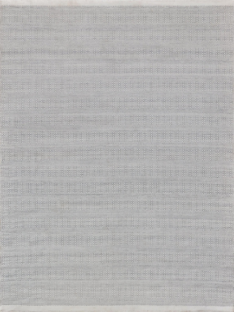 Exquisite Rugs Echo Indoor/Outdoor Flatweave PET yarn 4893 Ivory/Light Silver 10' x 14' Area Rug