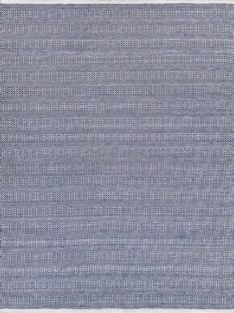 Exquisite Echo Indoor/Outdoor Flatweave PET yarn Ivory/Blue Area Rug 10.0'X14.0' Rug