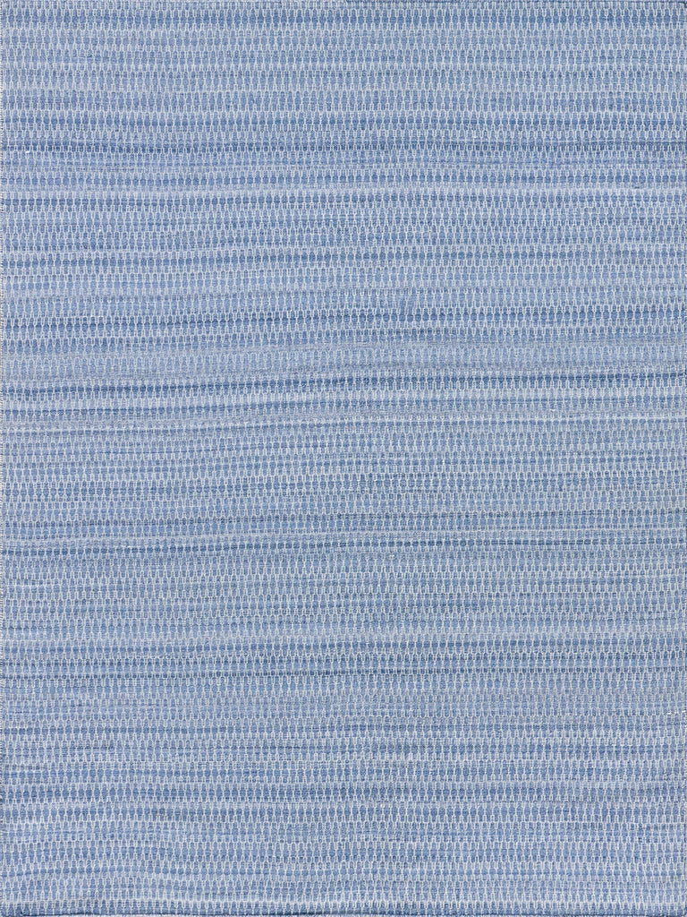 Exquisite Rugs Florence Indoor/Outdoor Flatweave PET yarn 4879 Light Blue 10' x 14' Area Rug