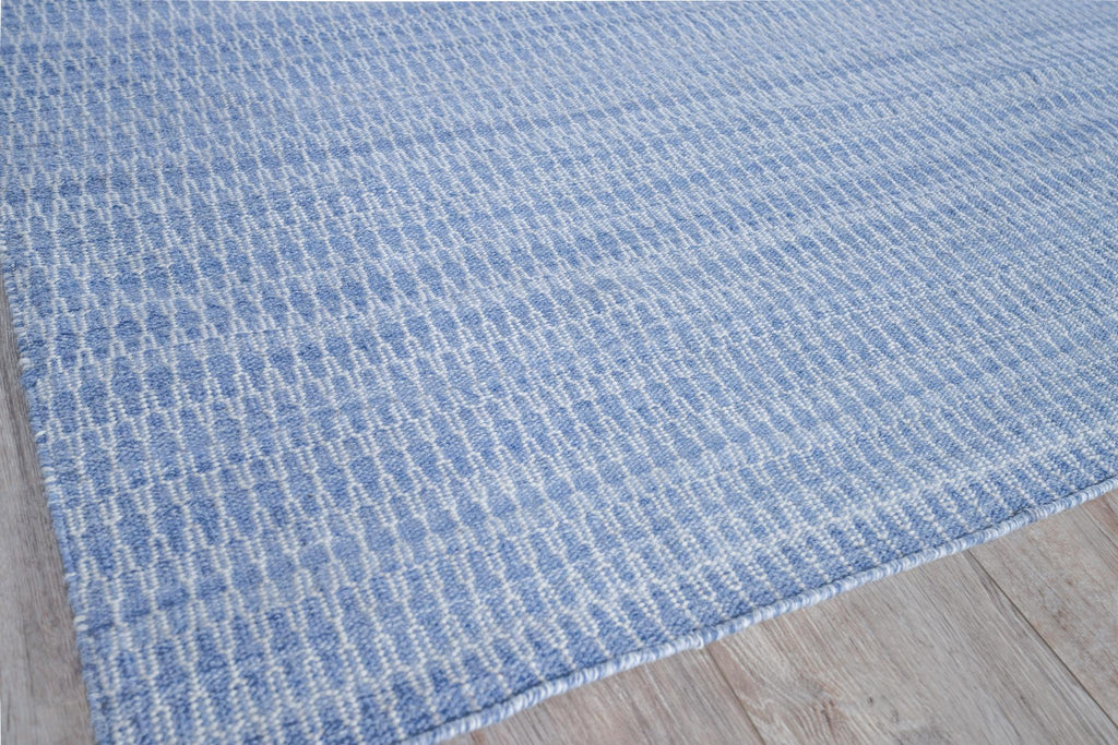 Exquisite Florence Indoor/Outdoor Flatweave PET yarn Light Blue Area Rug 12.0'X15.0' Rug