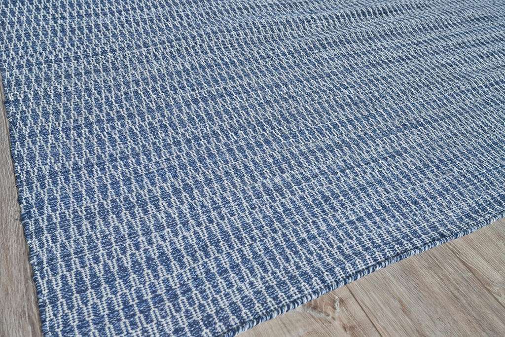 Exquisite Florence Indoor/Outdoor Flatweave PET yarn Navy Area Rug 10.0'X14.0' Rug