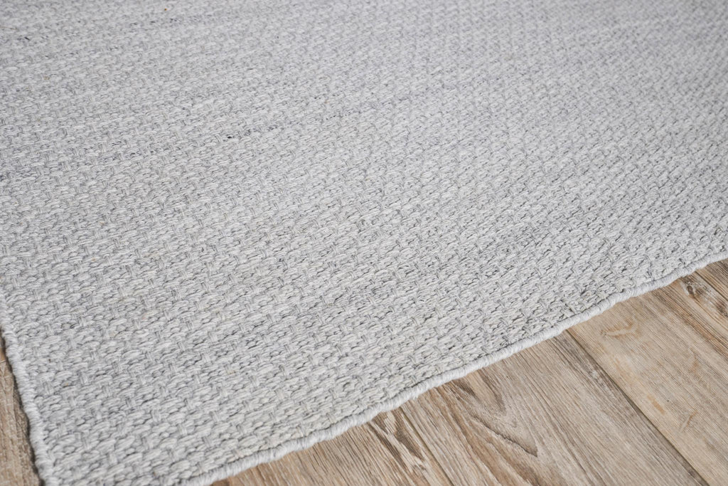 Exquisite Gamma Indoor/Outdoor Flatweave PET yarn Silver Area Rug 12.0'X15.0' Rug