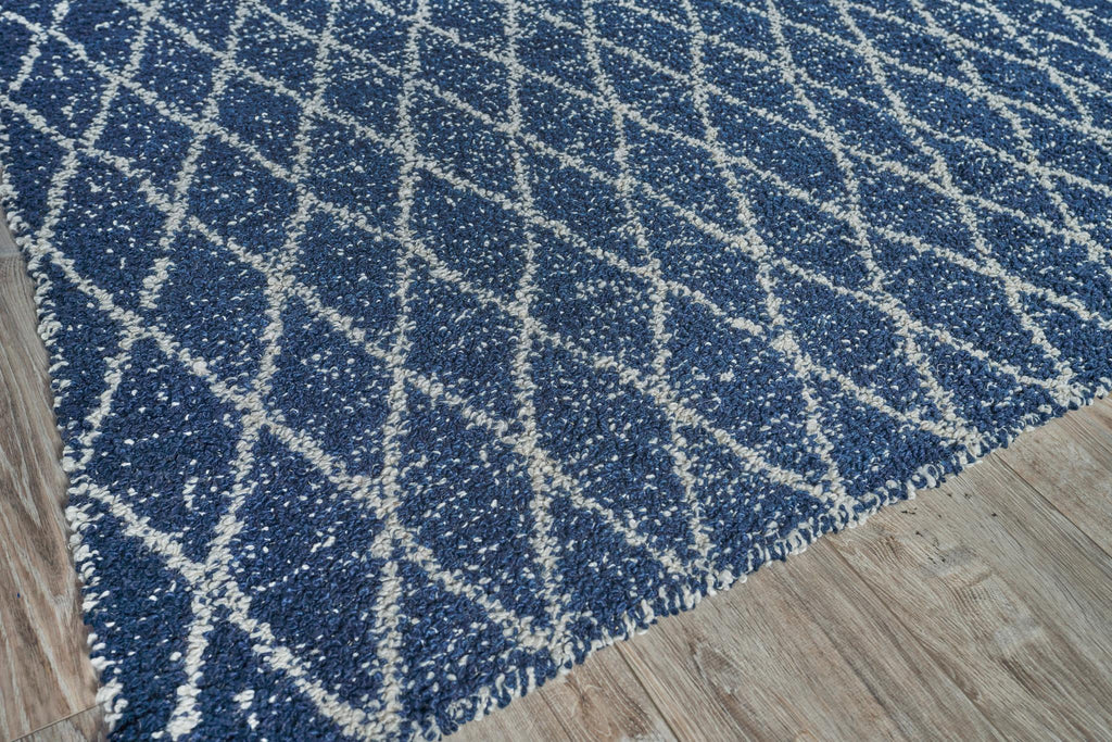 Exquisite Giorgio Indoor/Outdoor Reversible Flatweave PET yarn Navy/Ivory Area Rug 14.0'X18.0' Rug