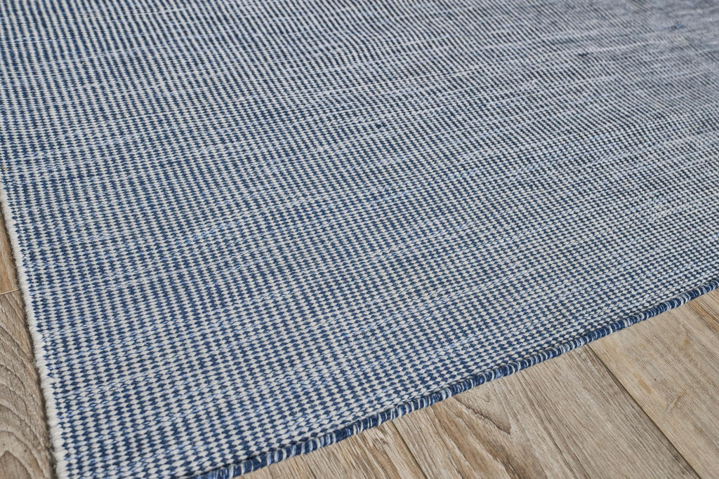 Exquisite Lenzi Indoor/Outdoor Flatweave PET yarn Blue Area Rug 10.0'X14.0' Rug