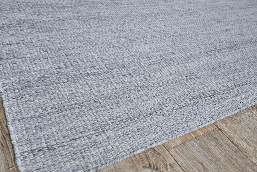 Exquisite Loro Indoor/Outdoor Flatweave PET yarn Light Silver Area Rug 6.0'X9.0' Rug