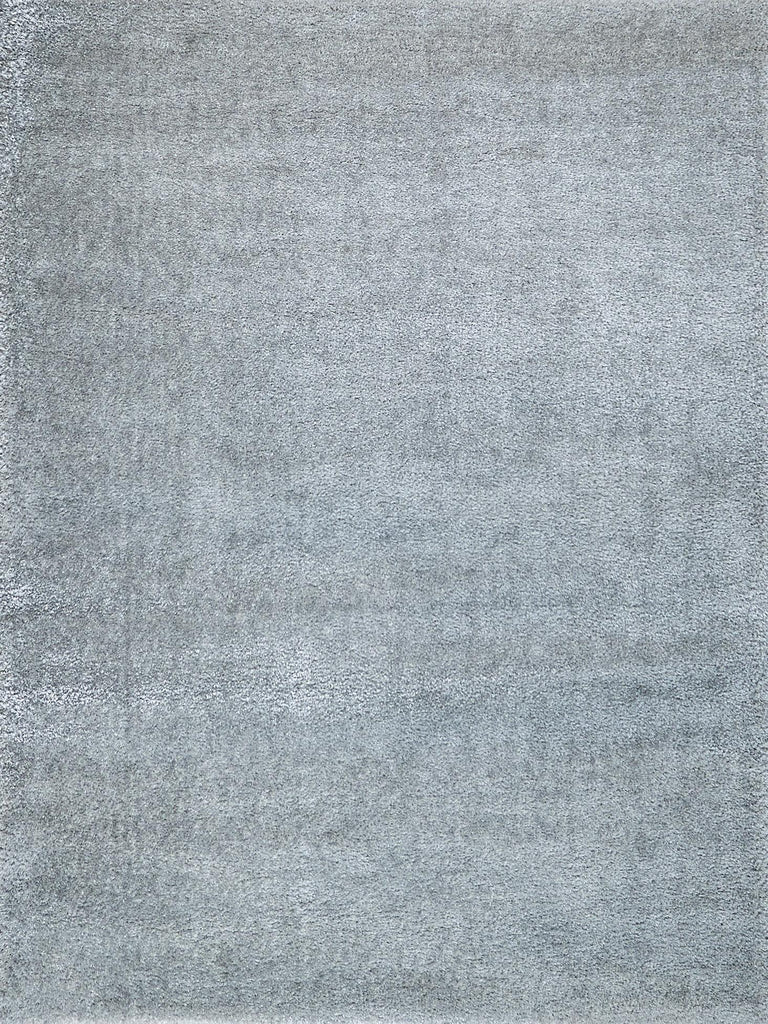 Exquisite Rugs Luxe Shag Power-loomed Polyester/Microfiber 5482 Silver 10' x 14' Area Rug