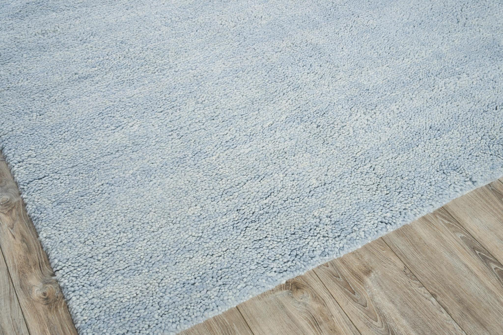 Exquisite Merino Wool Hand-knotted Blue Area Rug 10.0'X14.0' Rug