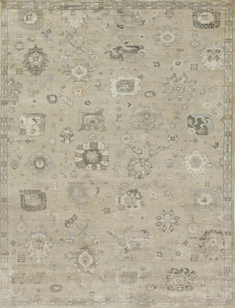 Exquisite Rugs Museum Hand-knotted Bamboo Silk 3493 Beige 10' x 14' Area Rug