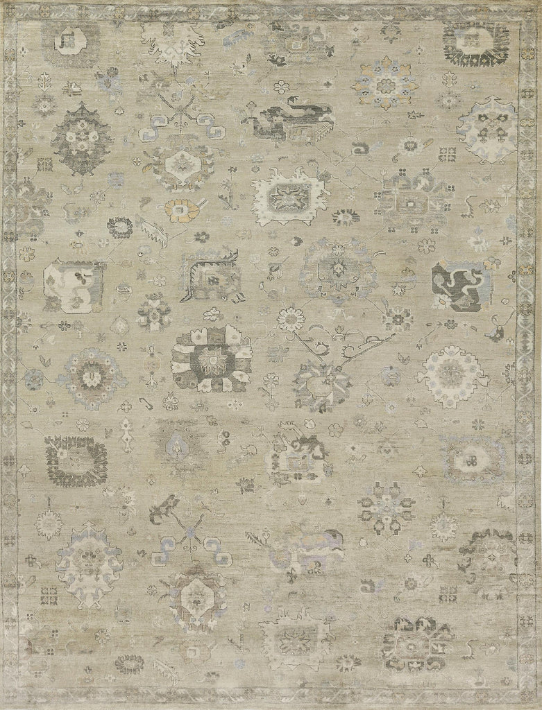 Exquisite Museum Hand-knotted Bamboo Silk Beige Area Rug 10.0'X14.0' Rug