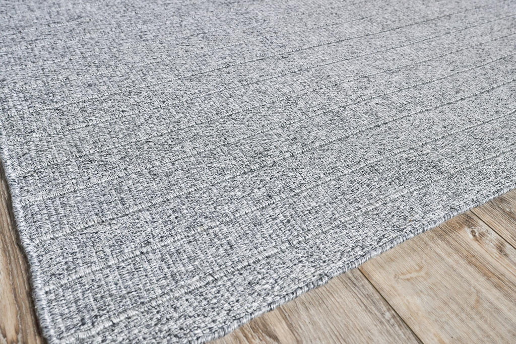 Exquisite Nova Indoor/Outdoor Flatweave PET yarn Gray Area Rug 10.0'X14.0' Rug