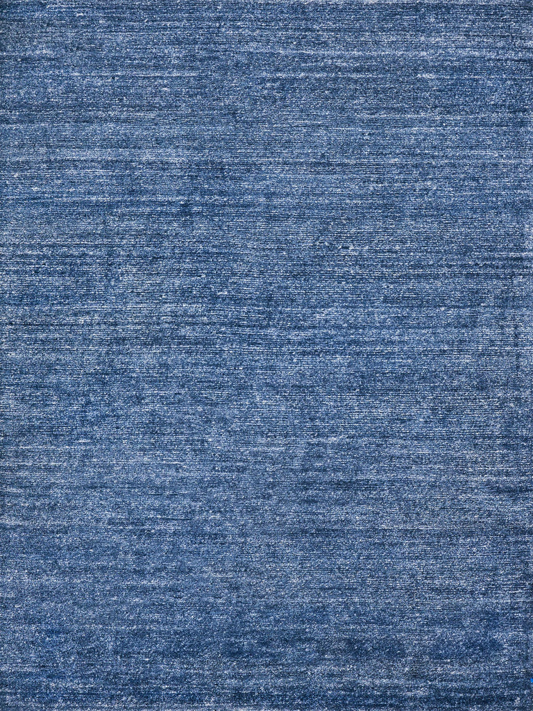 Exquisite Plush Hand-knotted Bamboo Silk/Mohair Dark Blue Area Rug 10.0'X14.0' Rug