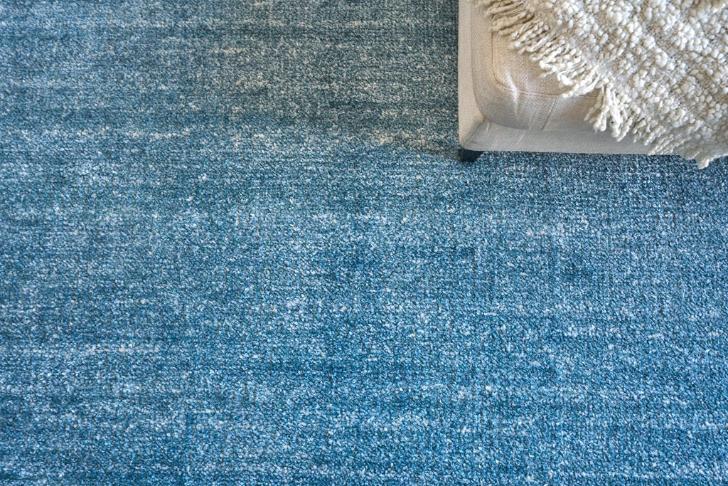 Exquisite Plush Hand-knotted Bamboo Silk/Mohair Light Blue Area Rug 12.0'X15.0' Rug