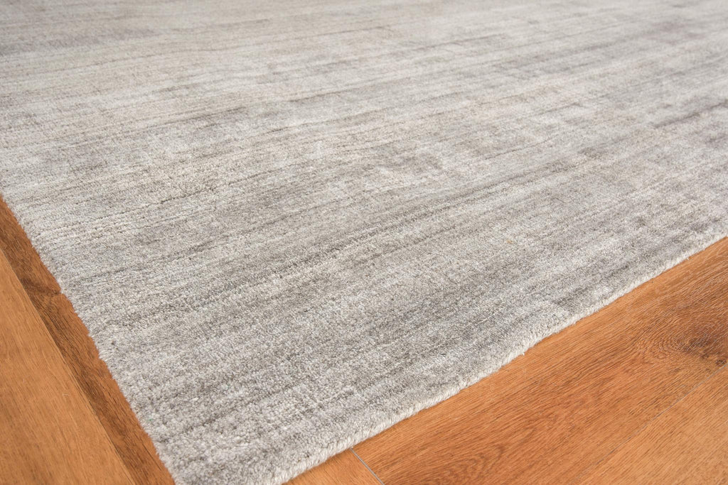 Exquisite Sanctuary Hand-loomed Bamboo Silk/Wool Gray Area Rug 12.0'X15.0' Rug