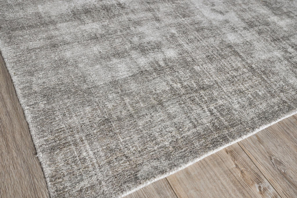 Exquisite Stone Wash Gazni Hand-loomed Wool/Bamboo Silk Taupe Area Rug 10.0'X14.0' Rug