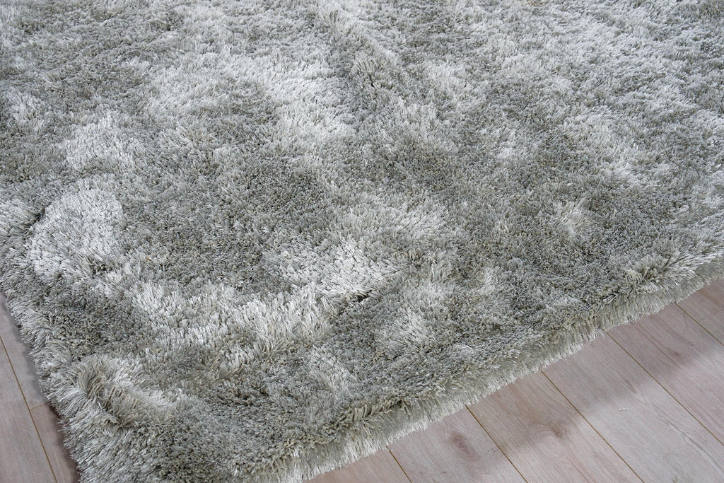 Exquisite Sumo Shag Hand-loomed Polyester/Microfiber Gray Area Rug 8.0'X11.0' Rug