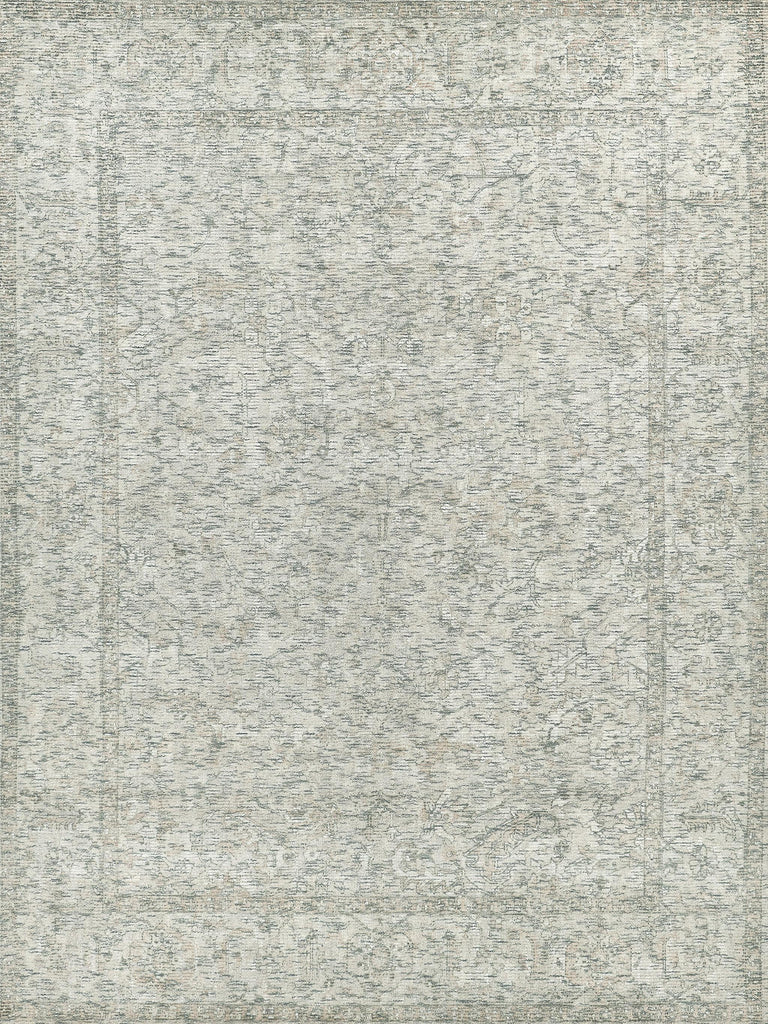 Exquisite Rugs Tuscany Hand-loomed Wool/Bamboo Silk 4105 Beige/Blue 10' x 14' Area Rug