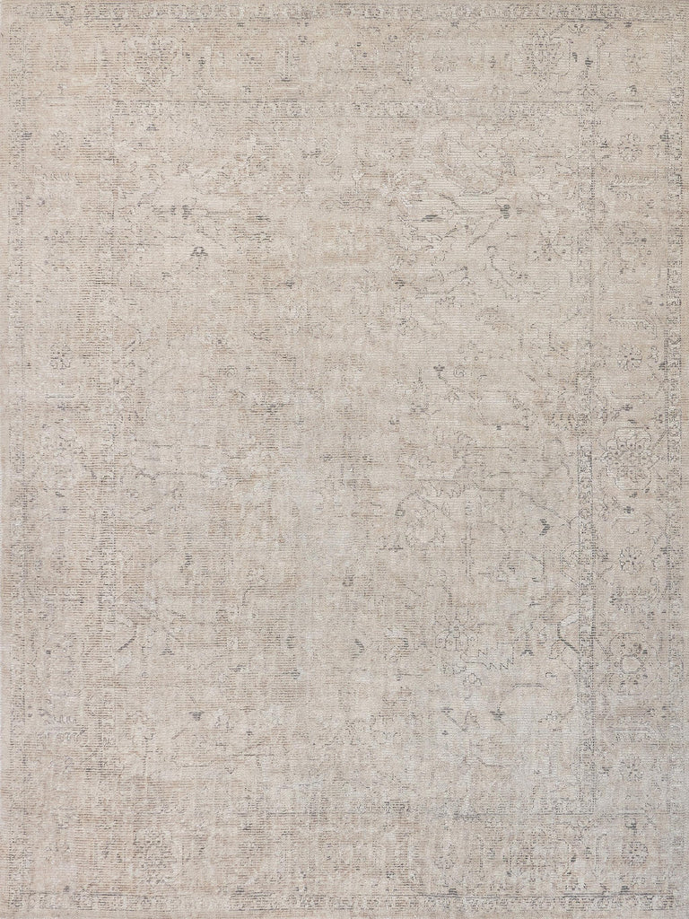 Exquisite Rugs Tuscany Hand-loomed Wool/Bamboo Silk 4107 Light Beige 10' x 14' Area Rug