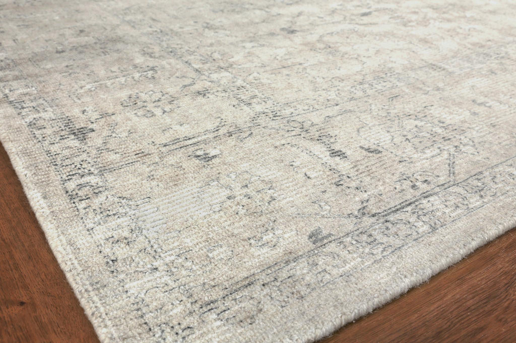 Exquisite Tuscany Hand-loomed Wool/Bamboo Silk Light Beige Area Rug 14.0'X18.0' Rug