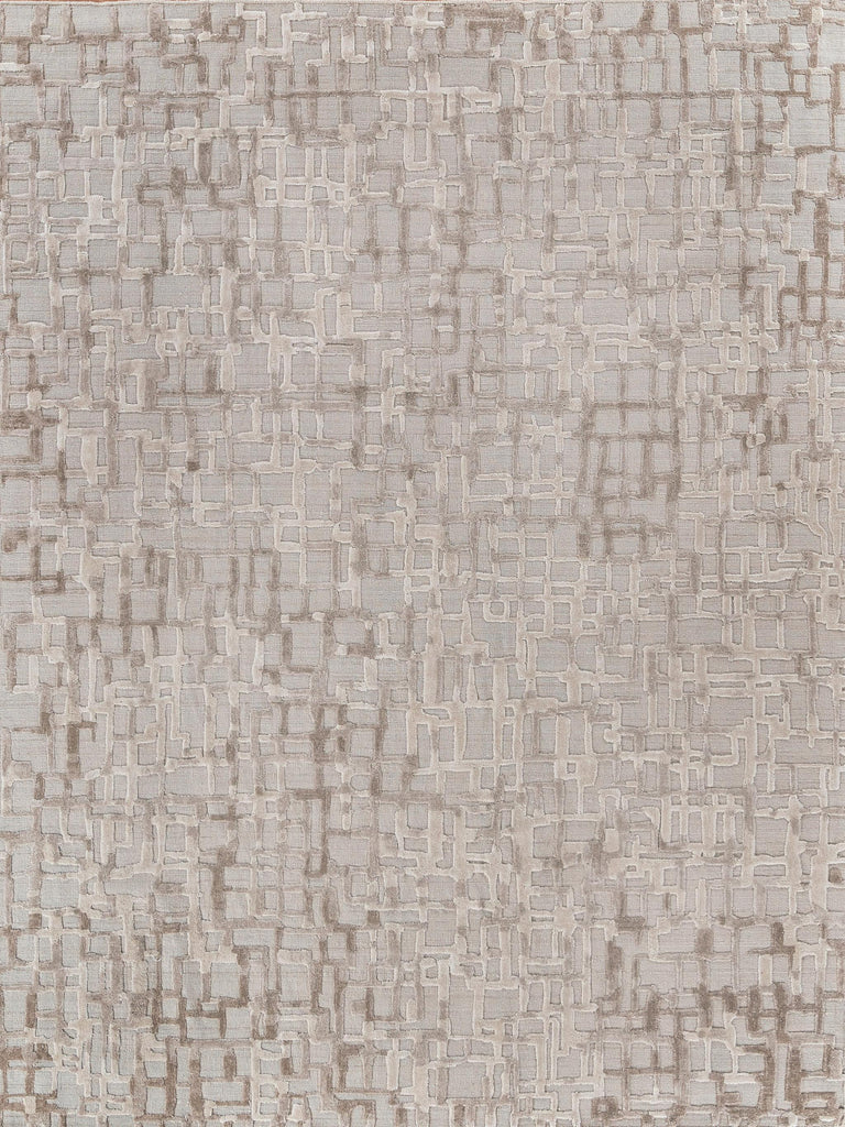 Exquisite Rugs Vista Hand-loomed Wool/Bamboo Silk 4341 Beige 9' x 12' Area Rug