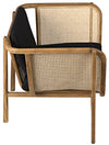 Noir Balin Chair With Caning