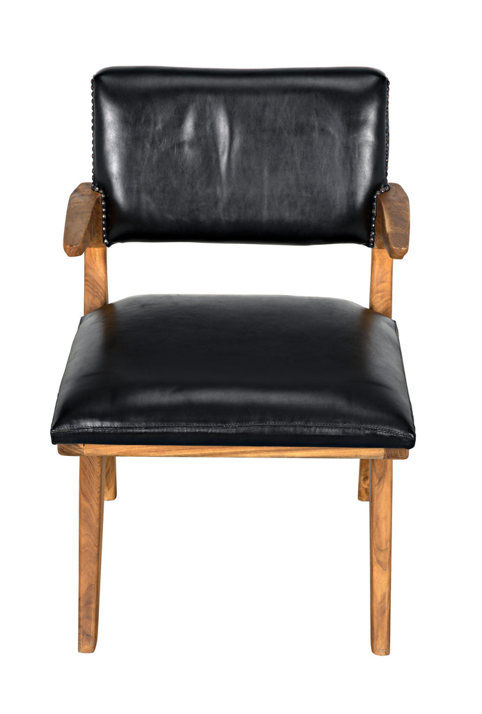 NOIR Dolores Chair Teak with Leather