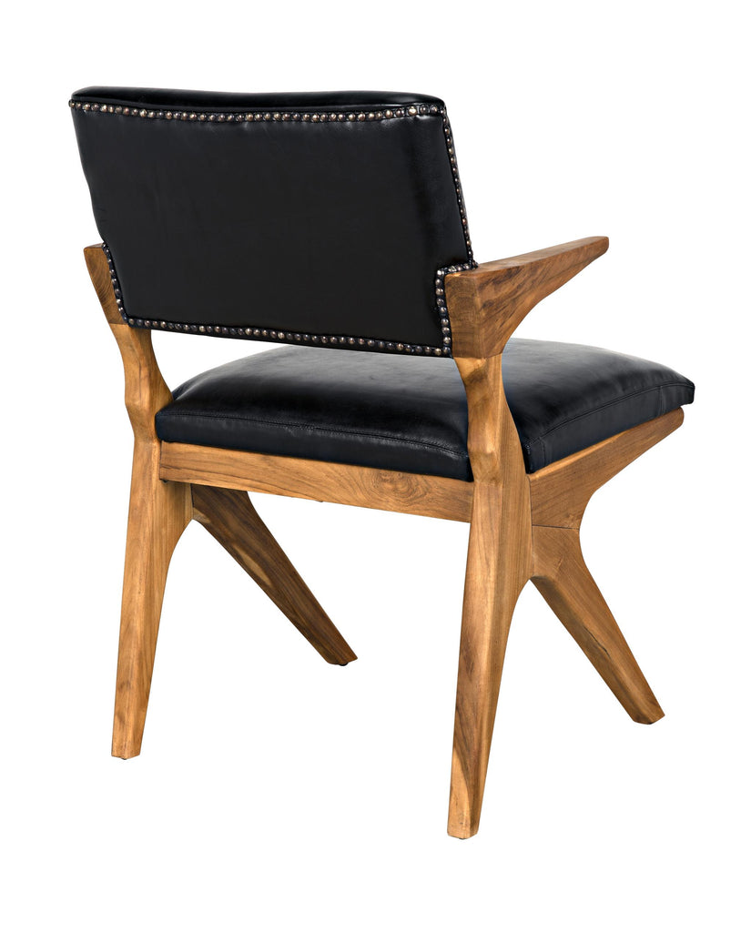 NOIR Dolores Chair Teak with Leather