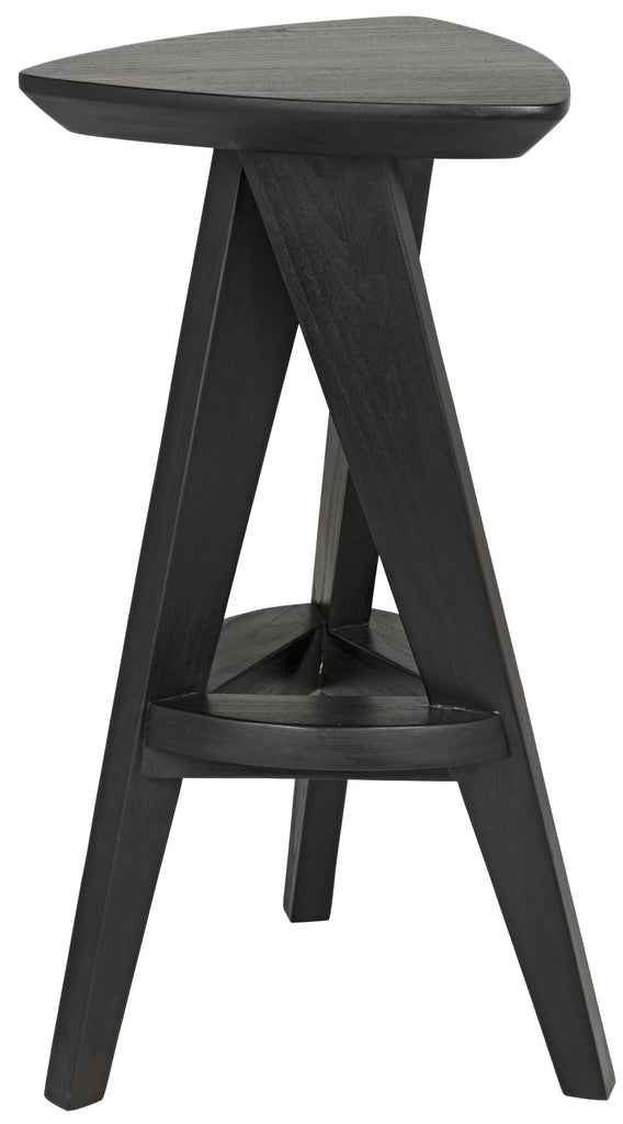 NOIR Twist Counter Stool Charcoal Black