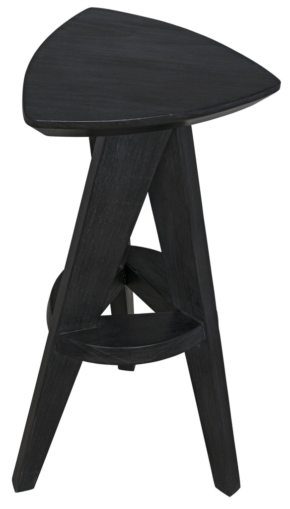 NOIR Twist Counter Stool Charcoal Black