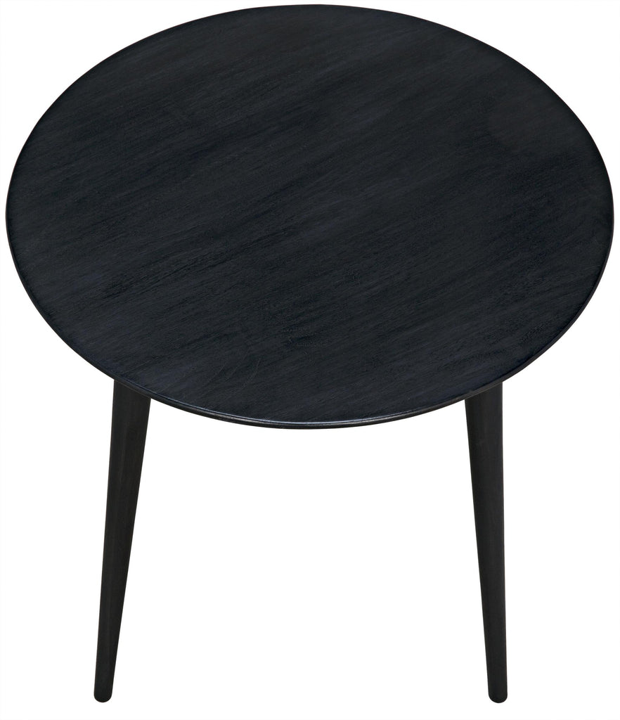 NOIR Tripod Side Table Charcoal Black