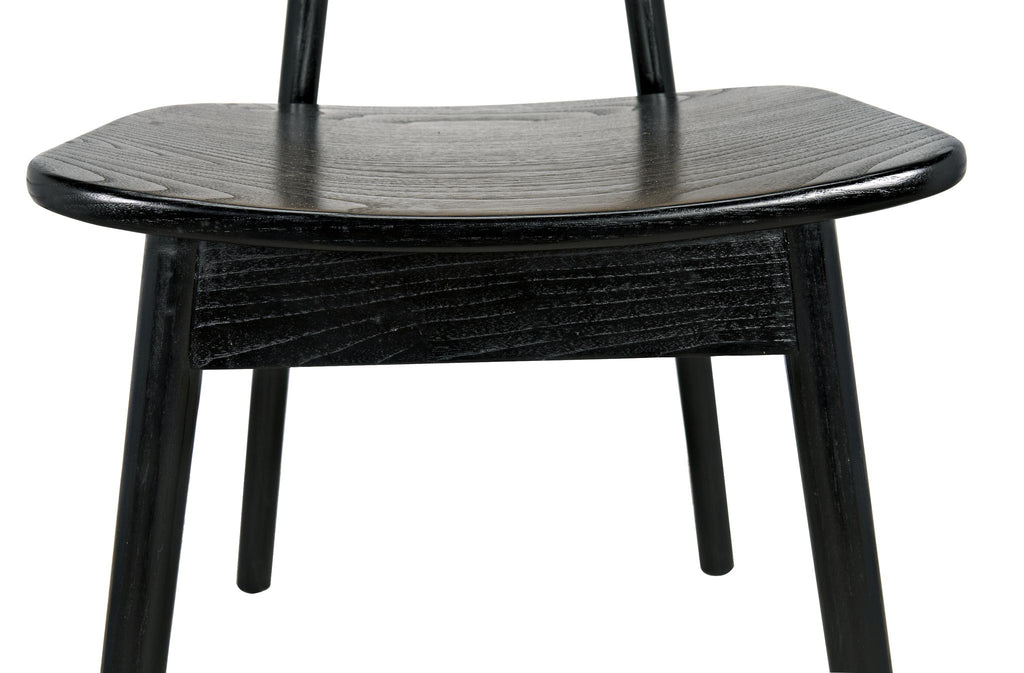 NOIR Brahms Chair Charcoal Black with Caning