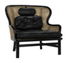 Noir Marabu Chair Charcoal Black With Leather