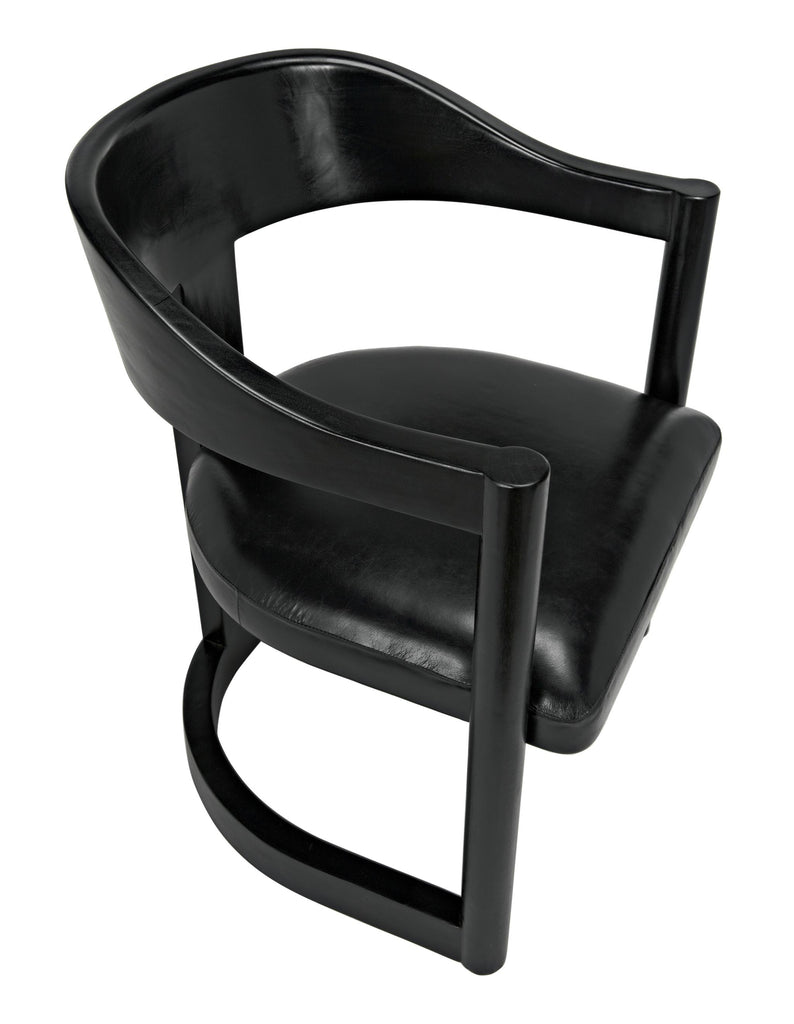 NOIR Mccormick Chair Charcoal Black