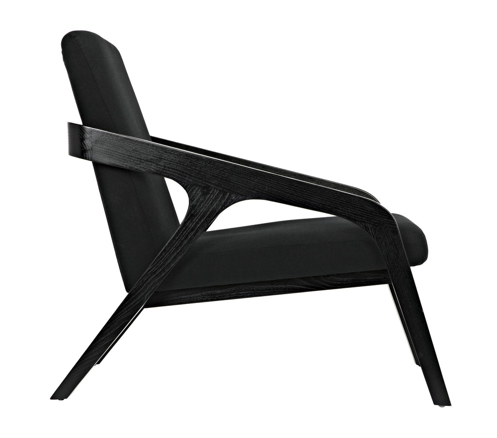 NOIR Lamar Chair Charcoal Black