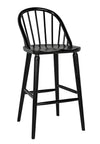 Noir Gloster Bar Chair Charcoal Black