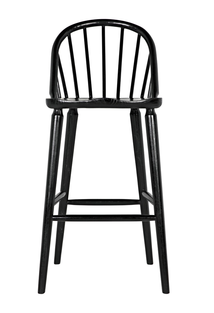 NOIR Gloster Bar Chair Charcoal Black